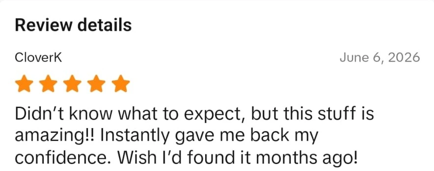 Densifol customer review from TikTok Shop
