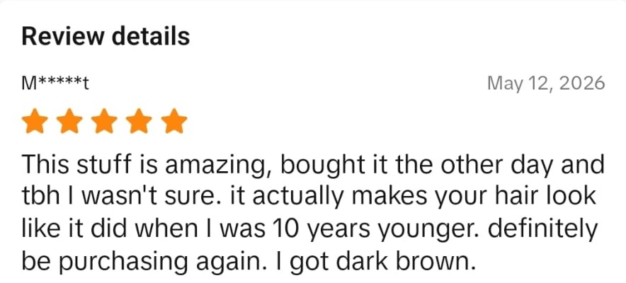 Densifol customer review from TikTok Shop