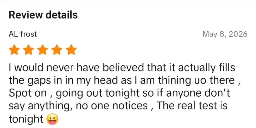 Densifol customer review from TikTok Shop